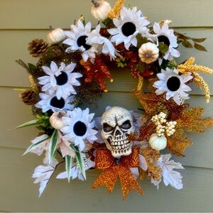 SOLD Fall/ Halloween Wreath with LED Lights
